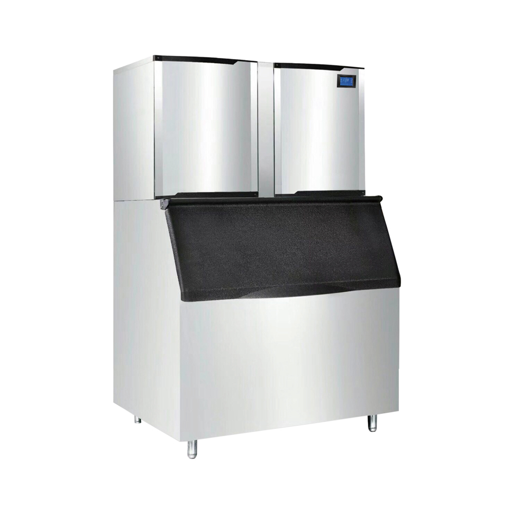Large Capacity Commercial Cube Ice Machine with Ice Storage Bin ...